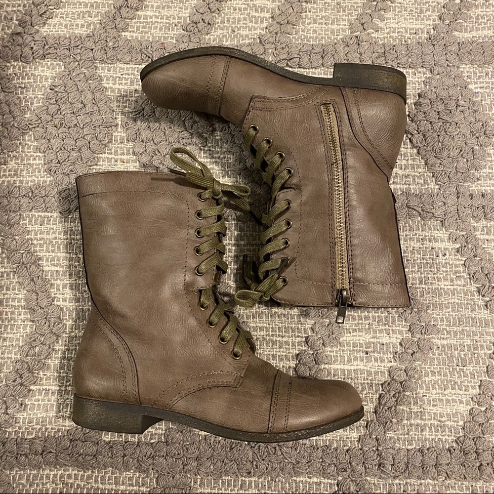 Tan Combat Boots